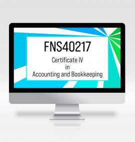 FNS40217 Certificate IV in Accounting and Bookkeeping, Bookkeeping Course